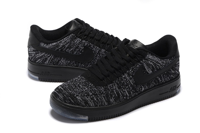 Air force 1 flyknit triple shop black