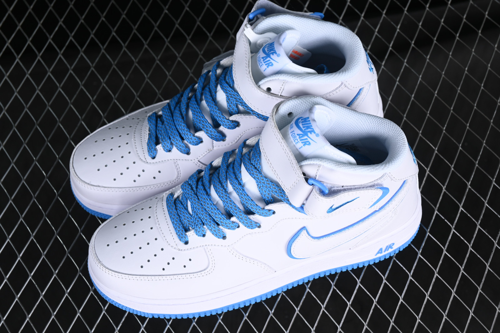 Nike air force 1 discount 07 mid weiß blau