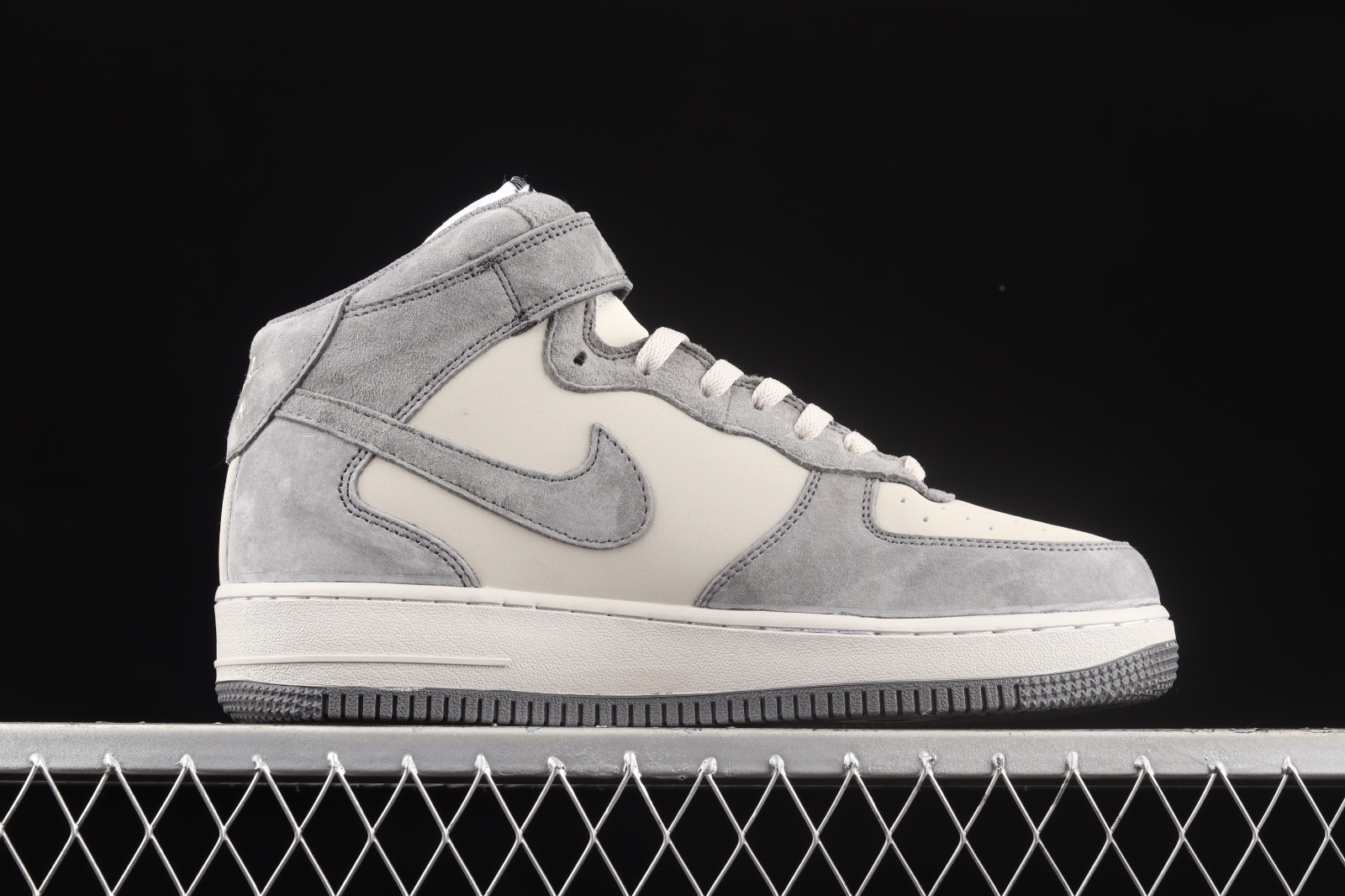 Nike Air Force 1 07 Mid Wolf Grey Dark Grey White Shoes CW2288