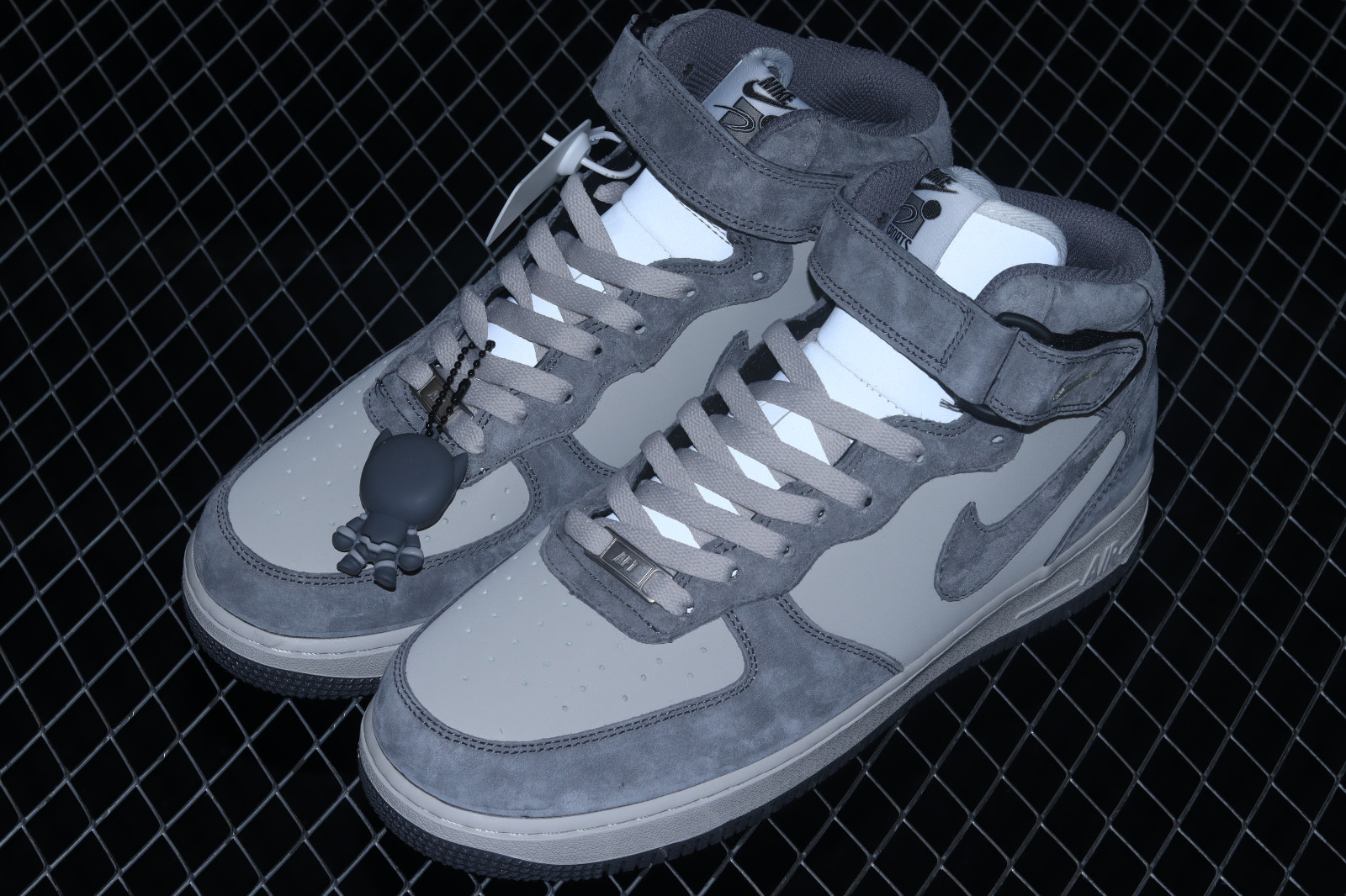 Air force 1 mid wolf grey white top