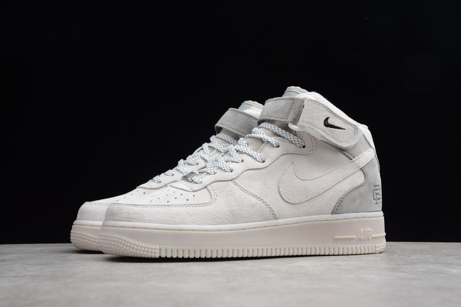 300 - Nike Air Force 1 Mid AF1 X Reigning Champ White Grey 807618 - StclaircomoShops - Nike ACG Take Us On A Virtual Field Holiday AW20