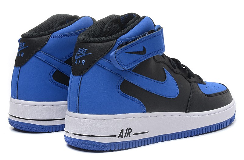 Royal blue and black air force ones clearance