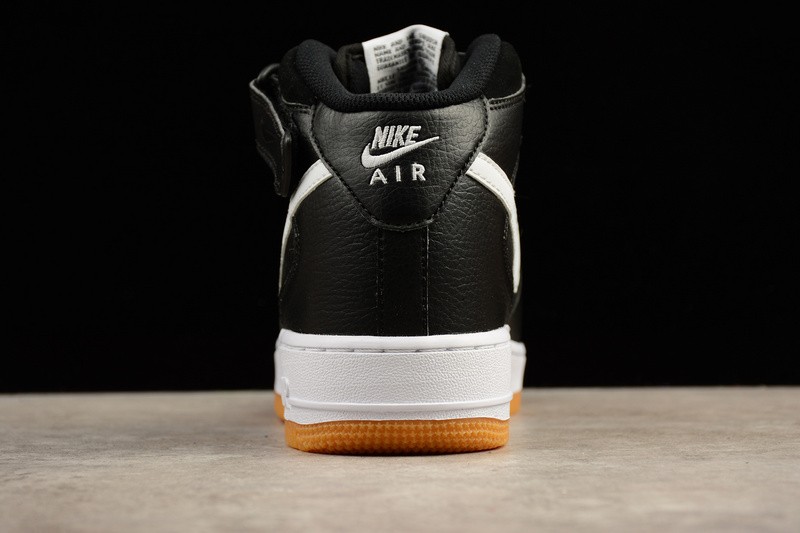 Nike Air Force 1 Mid Zwart Wit Oranje 315123 Air Force 1 Mid