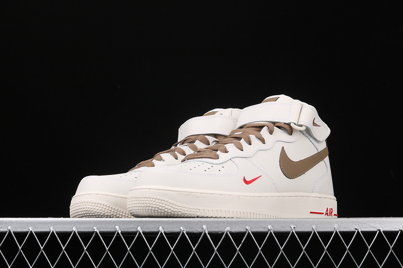 Closely eel curb 998 - Nike Air Force 1 Mid Cream Light Brown Mens Running Shoes 808788 -  nike dunk skinny high leopard women - StclaircomoShops