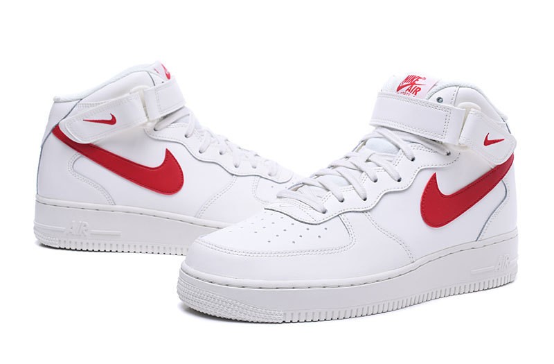 Найки купить спб оригинал. Nike Air Force 1 Mid Red White. Nike Air Force 1 Mid. Кроссовки Nike Air force1 Mid. Nike Air Force 1 Mid White мужские.