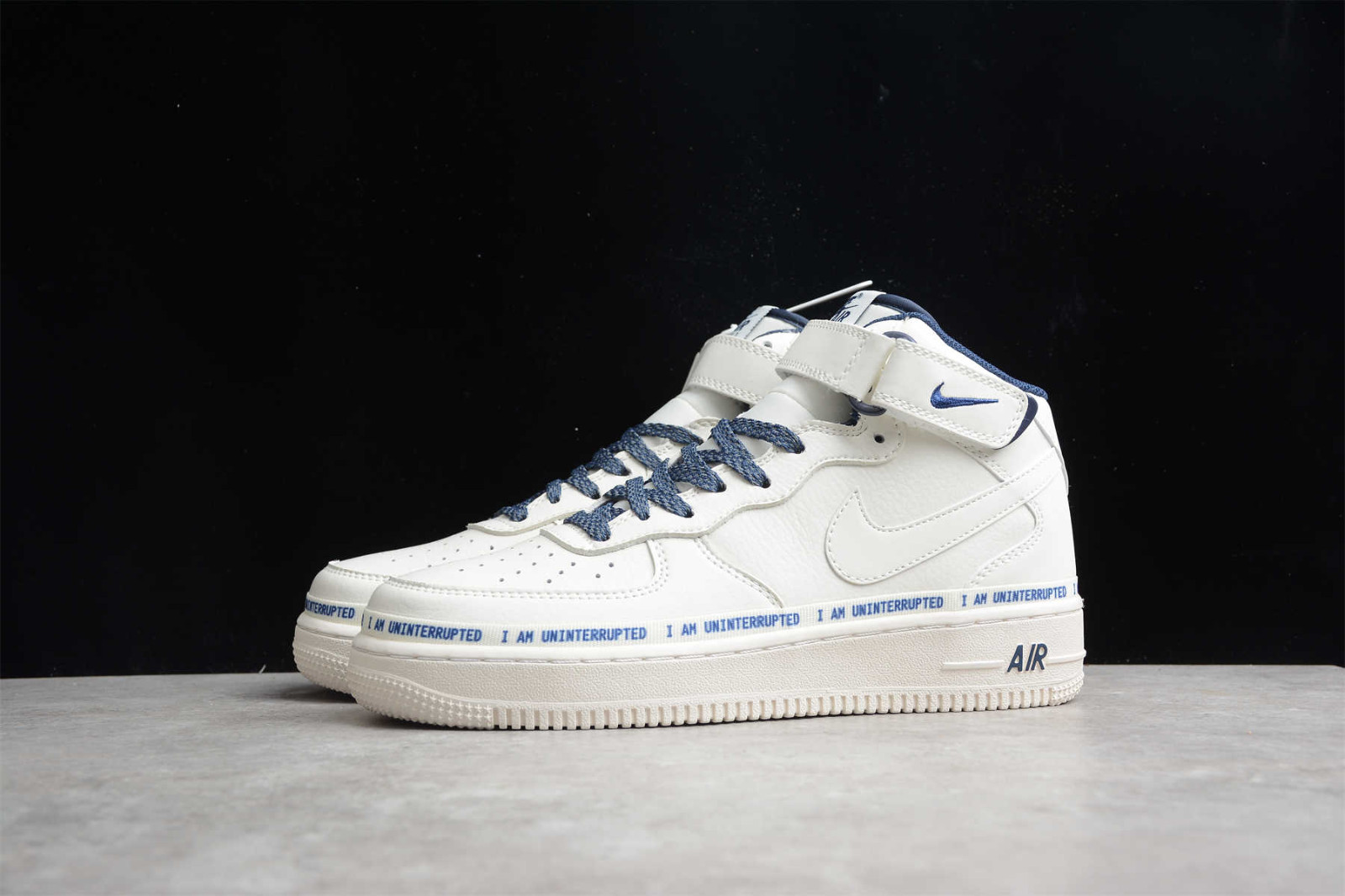 consumirse simpático Invertir Uninterrupted x Nike pack Air Force 1 07 Mid White Blue NU8802 - 303 - old  nike pack dunks grey and salmon color sheet 2017 - StclaircomoShops