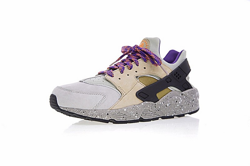 Nike air huarache run premium linen/ golden beige-black store