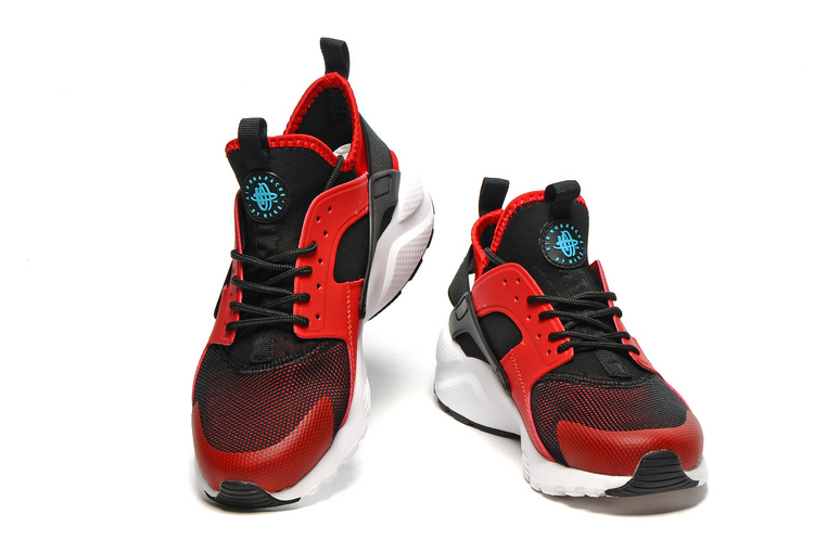 Nike huarache mens black and red top