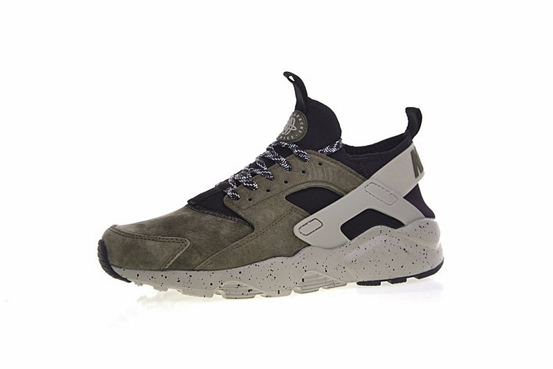 Nike Air Huarache Ultra Flyknit men ID Custom Moss Green 829669