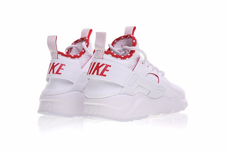 Supreme x nike air huarache run ultra white red discount