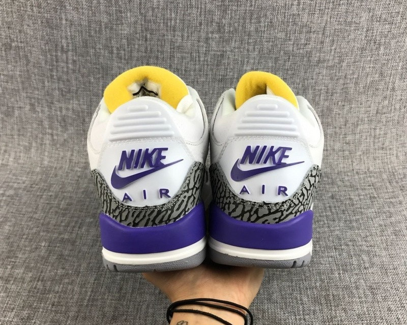 CeprShops Nike Air Jordan Retro High Top White Purple Grey