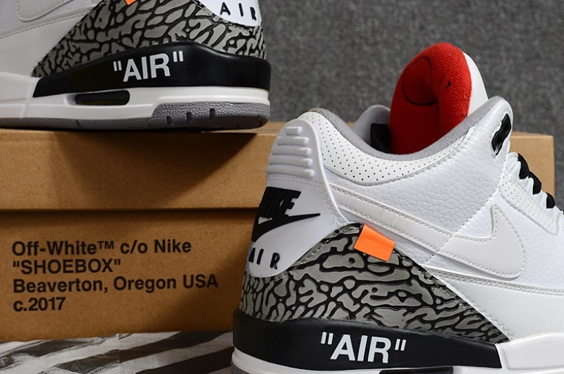 green and white air max 1 - OrgShops - 110 - Off White X Nike Air Jordan 3  Retro Cement 136064