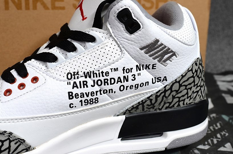 Air jordan 3 outlet x off white