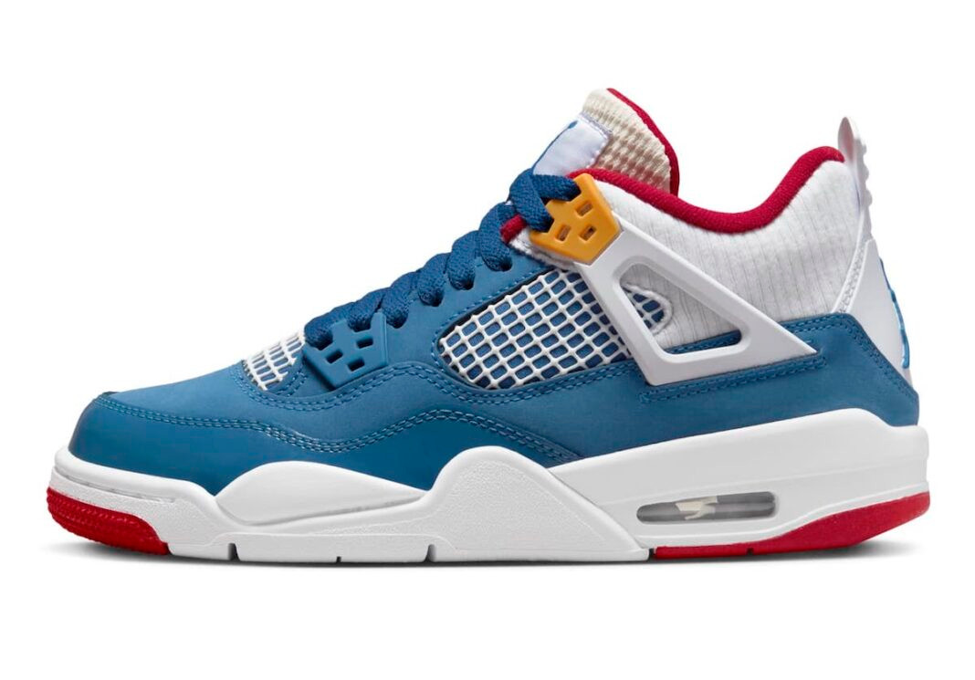 RvceShops - Air Jordan 4 Retro GS Messy Room French Blue Gym Red Pearl  White DR6952 - 400 - nike air jordan spike forty pe whitefire red black