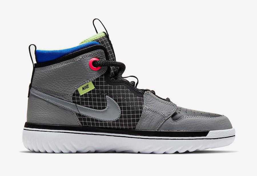 Nike air jordan 1 high react black/white best sale
