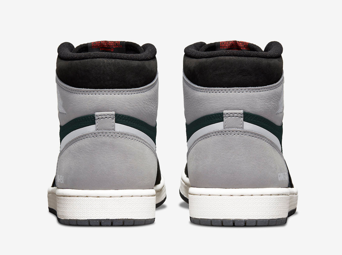 Air Jordan 1 Retro High Element Gore-Tex Black Chile Red Particle Grey DB2889-001 - Sepkicks