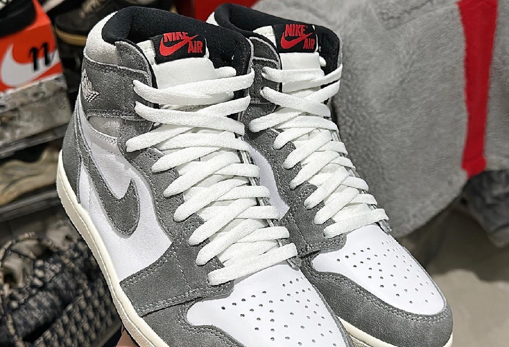 Jordan retro 1 high og grey/red/black shop