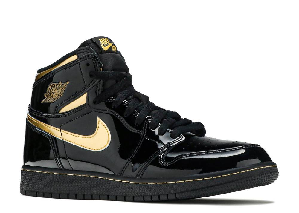 Jordan retro 1 high og gold black Clearance