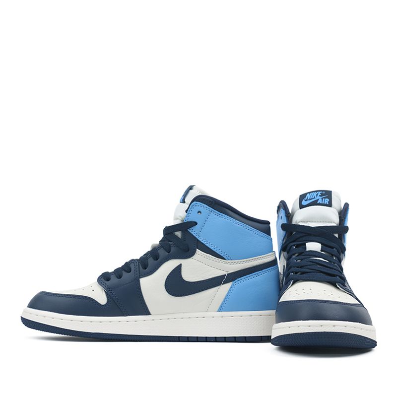 Jordan 1 retro hotsell high obsidian unc femme
