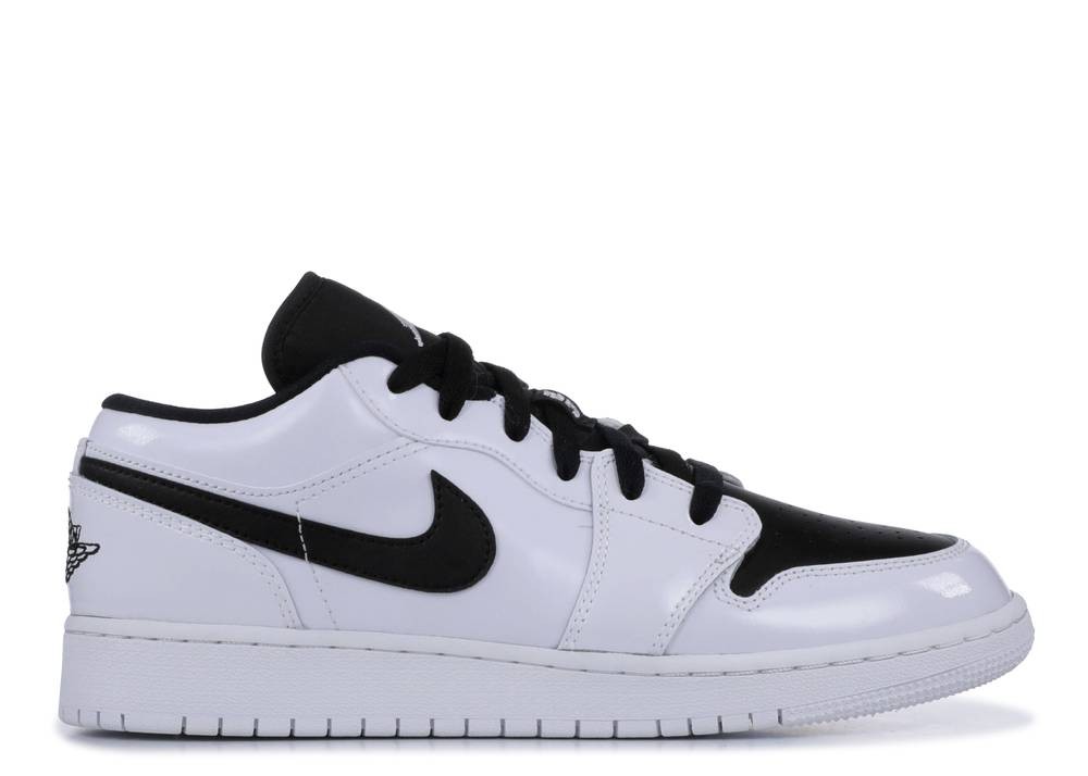 Air Jordan 1 Retro Low BG Black White Mens Basketball Shoes 553560-002 - SepShoe