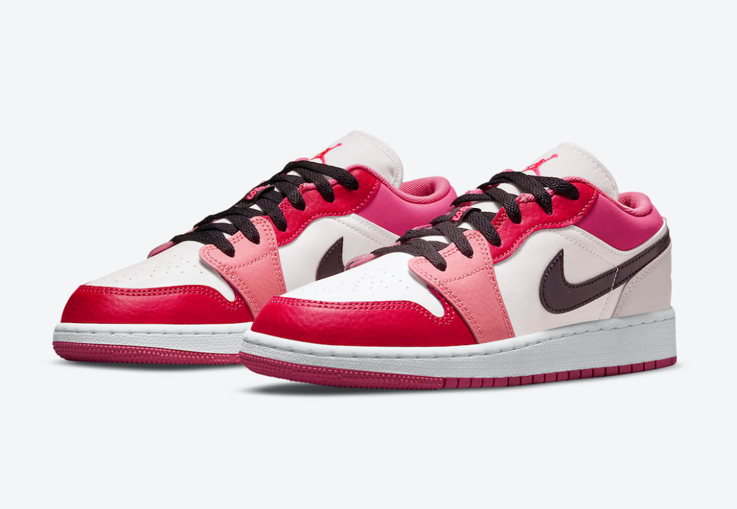 air jordan 1 low white pinksicle gs