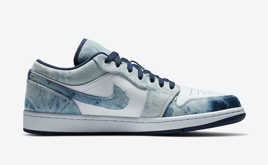 Ariss-euShops - 100 - Air Jordan 1 Low Washed Denim Midnight Navy White  CZ8455 - Michael Jordan with the
