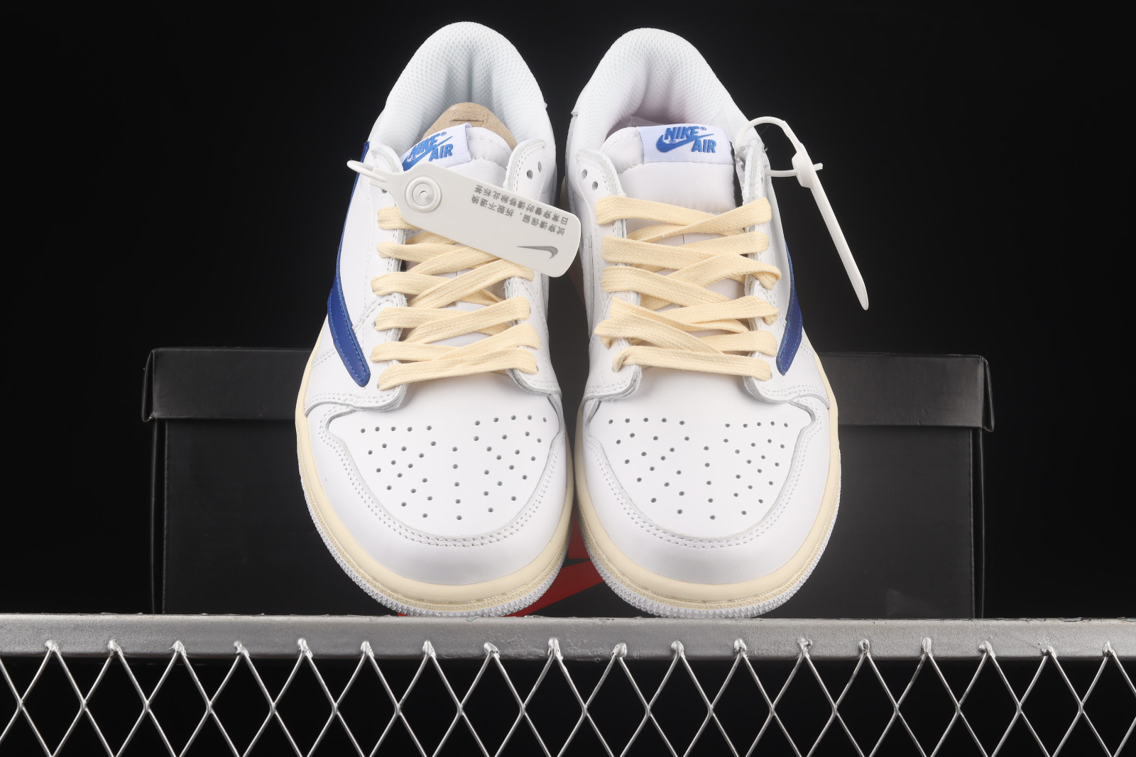 Blue yellow white jordans online