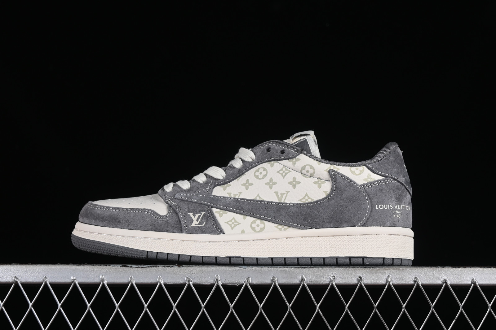 001 - GaleriahitShops - Hiroshi Fujiwara Teases Alternate Travis Scott Air Jordan  1 Low - Air Jordan I Low - Travis Scott x Fragment Design x Air Jordan 1  Low OG SP Dark Grey Off White SJ2068