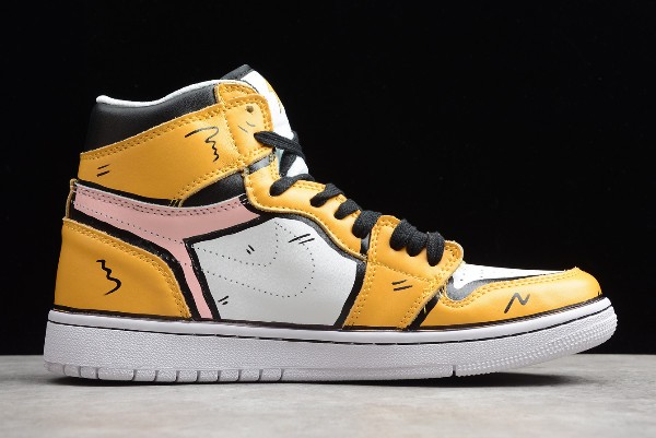 OrgShops - 2019 Air Jordan 1 AJ1 Mid DIY Pikachu Custom 556298 001 - nike  kobe 8 yoth shoe