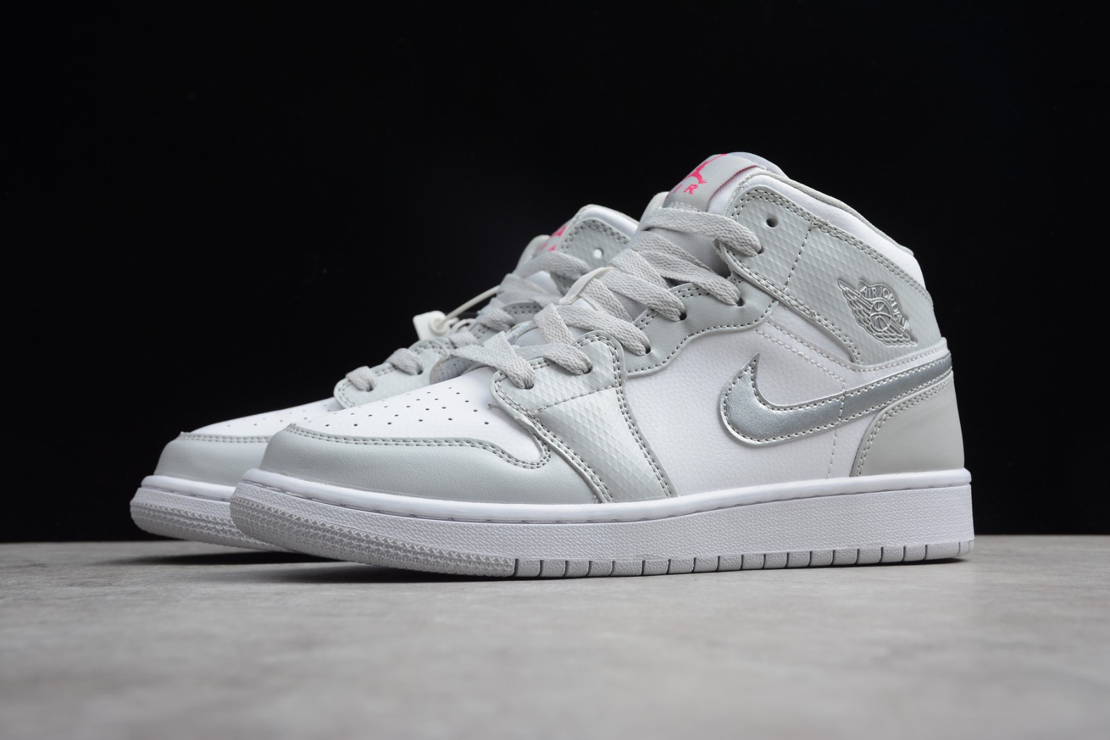 Air Jordan 1 Mid GS Grey Fog Deadly Pink 555112 012 Jordan Sport DN Classic99 Cap Air Jordan I Mid GaleriahitShops