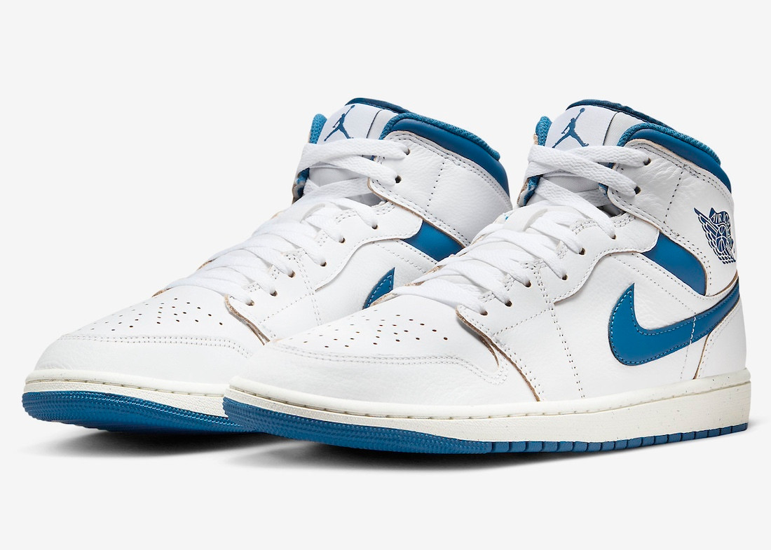 isnt just another black and red Air Jordan Air Jordan I Mid 141 GmarShops Air Jordan 1 Mid Industrial Azul Blanco Sail FN5215