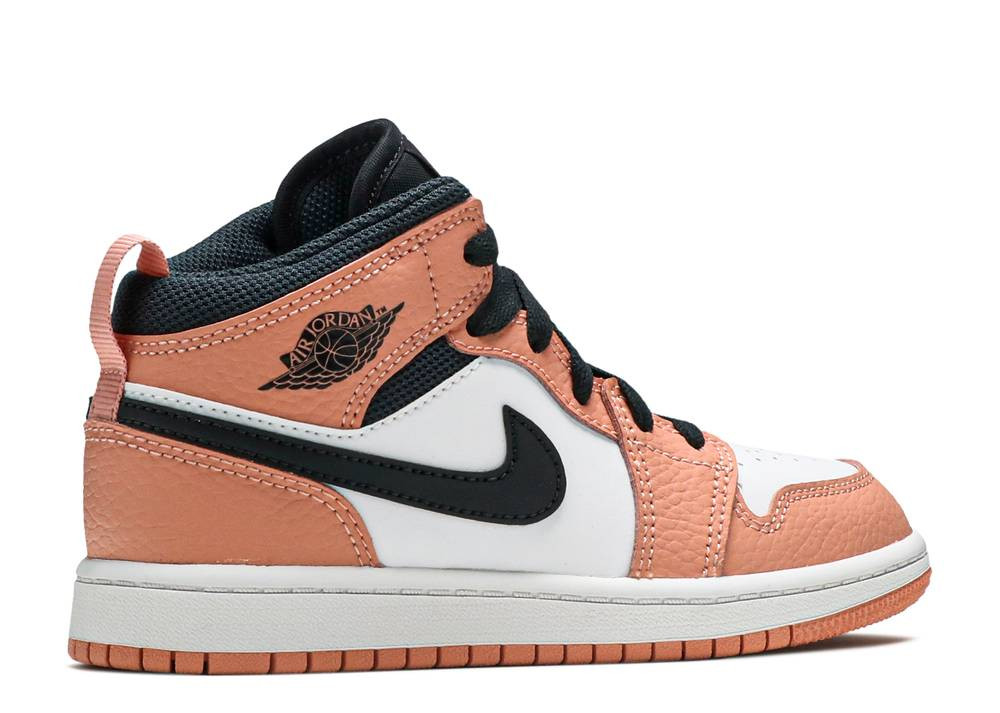 Air Jordan 1 Mid Ps Pink Quartz Grey Dark Smoke White 640737 603