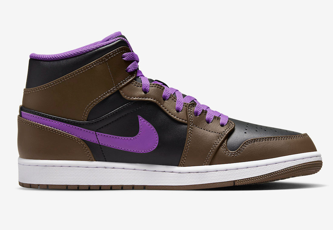 Air jordan 1 black and purple discount