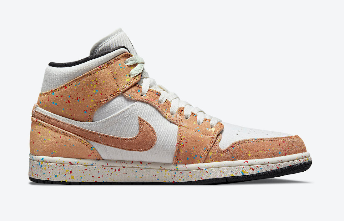 100 StclaircomoShops Air Jordan 1 Mid SE Brushstroke Paint Splatter Black Cider Chile Red DA8005 Air Jordan I Mid Air Jordan 2.0 Black Varsity Red Green