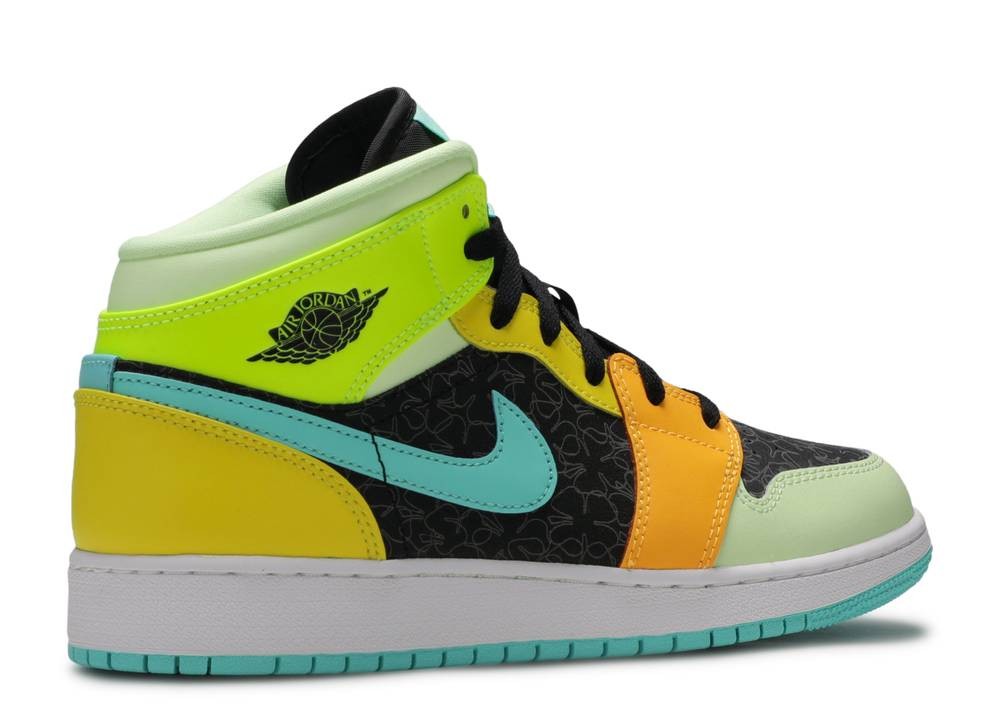 Library-urShops 037 Air Jordan Mid Se Gs Opti Green Aurora
