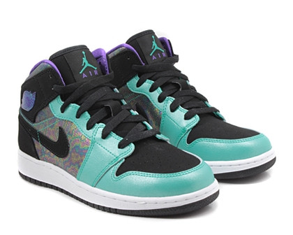 air jordan 1 teal and black