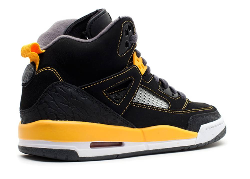 Air Jordan Spiz Ike Gs Black Gold Grey 