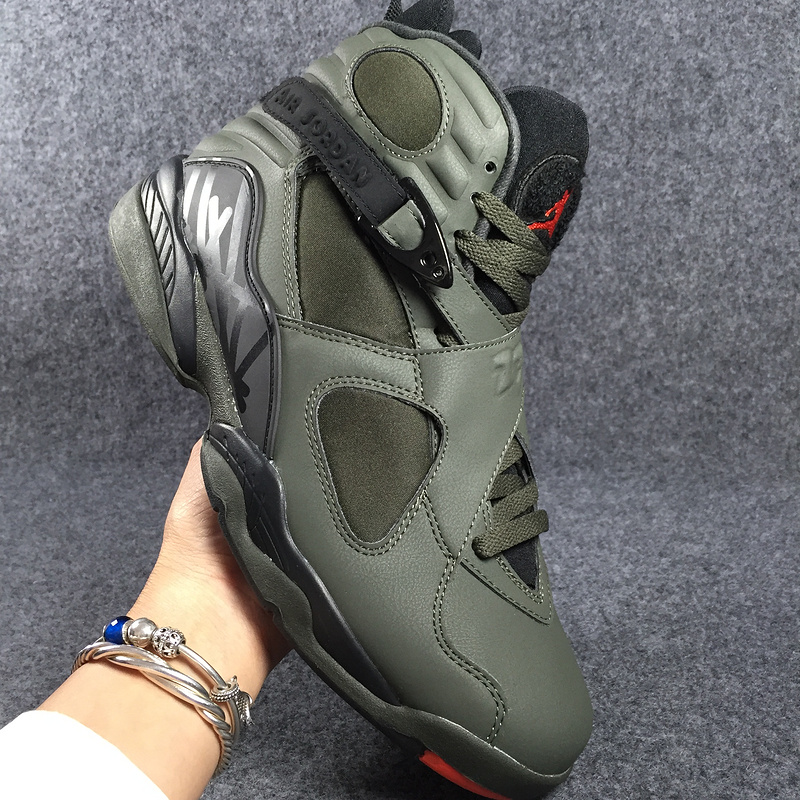 GmarShops 305 Nike Air Jordan 8 Retro VIII Take Flight Undefeated Sequoia Green Men Basketball Shoes 305381 Nike air jordan 11 cmft low black dark marina blue sneakers cw0784 004 mens 13 Air Jordan VI...