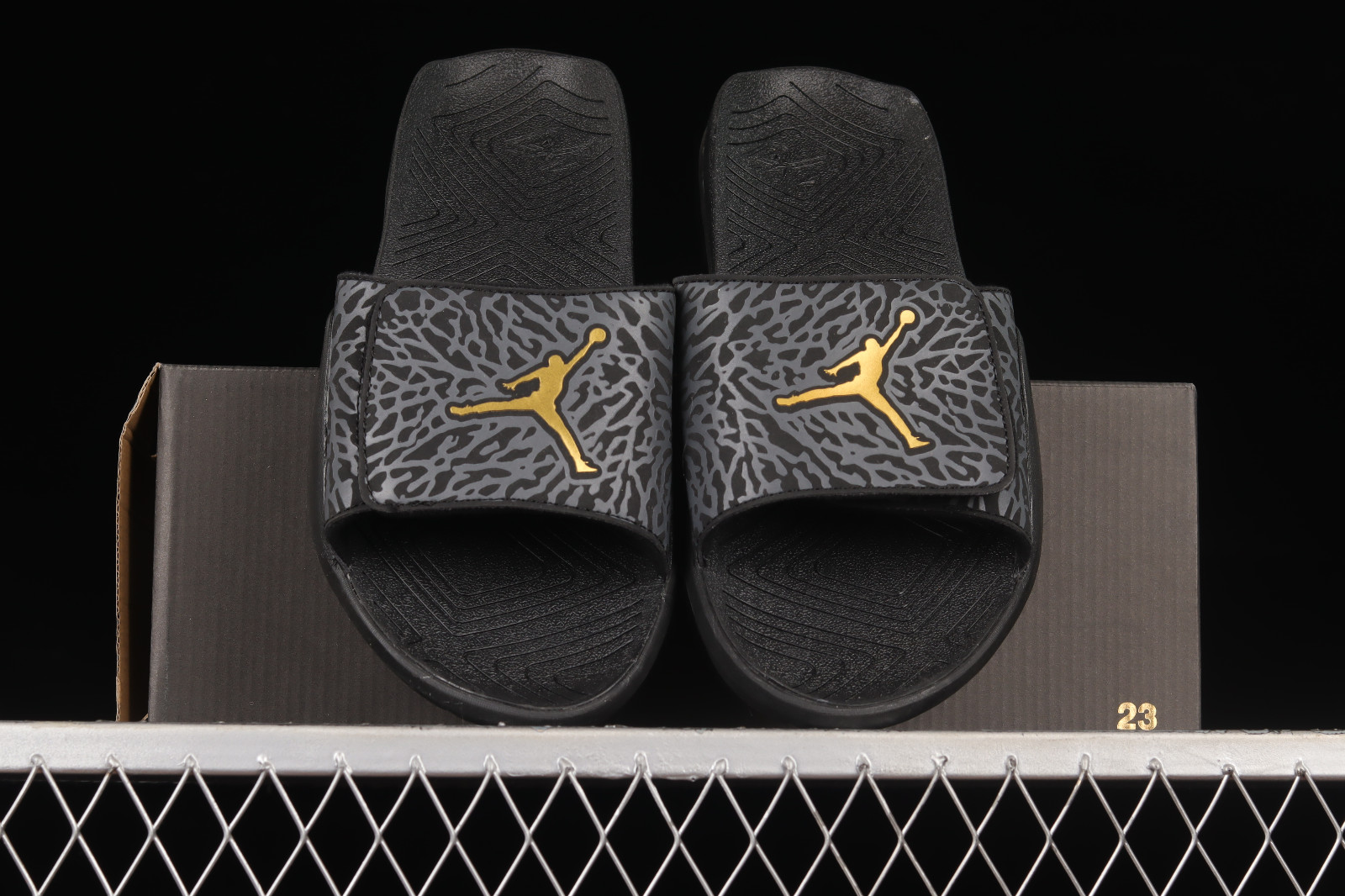 Jordan hydro 7 v2 black gold clearance