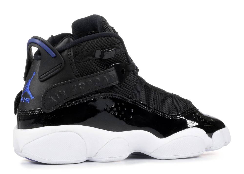 Six rings black and blue Clearance