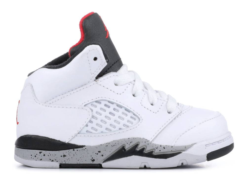 RvceShops - Nike Jordan unc Max Aura 2 - 104 - Air Jordan unc 5 Retro Td  White Black University Red 440890