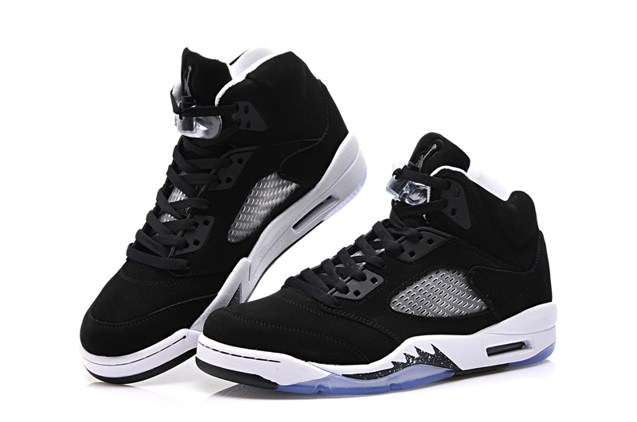 Nike Air Jordan V 5 Retro GS Oreo Black 