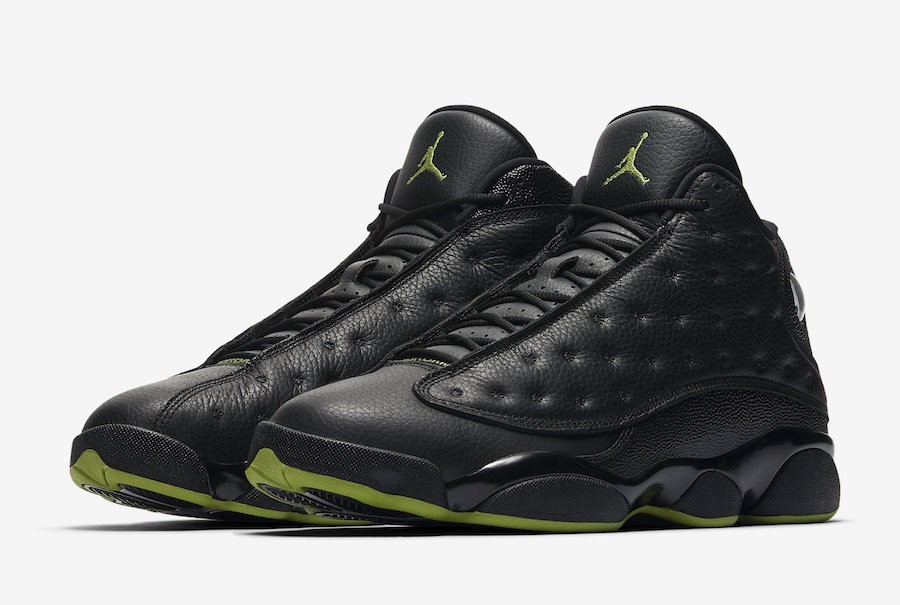 Black 13s with green bottom clearance