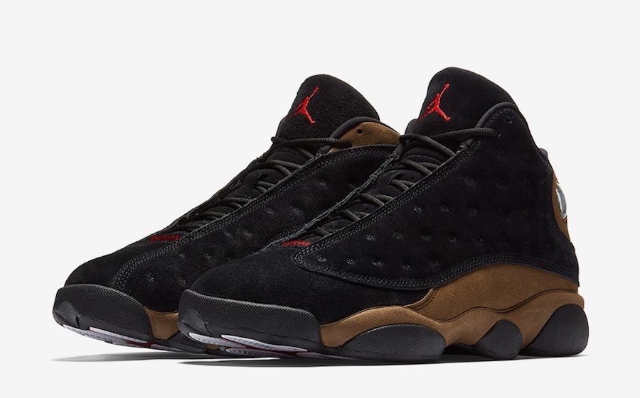 Jordan 13 black red and gold clearance