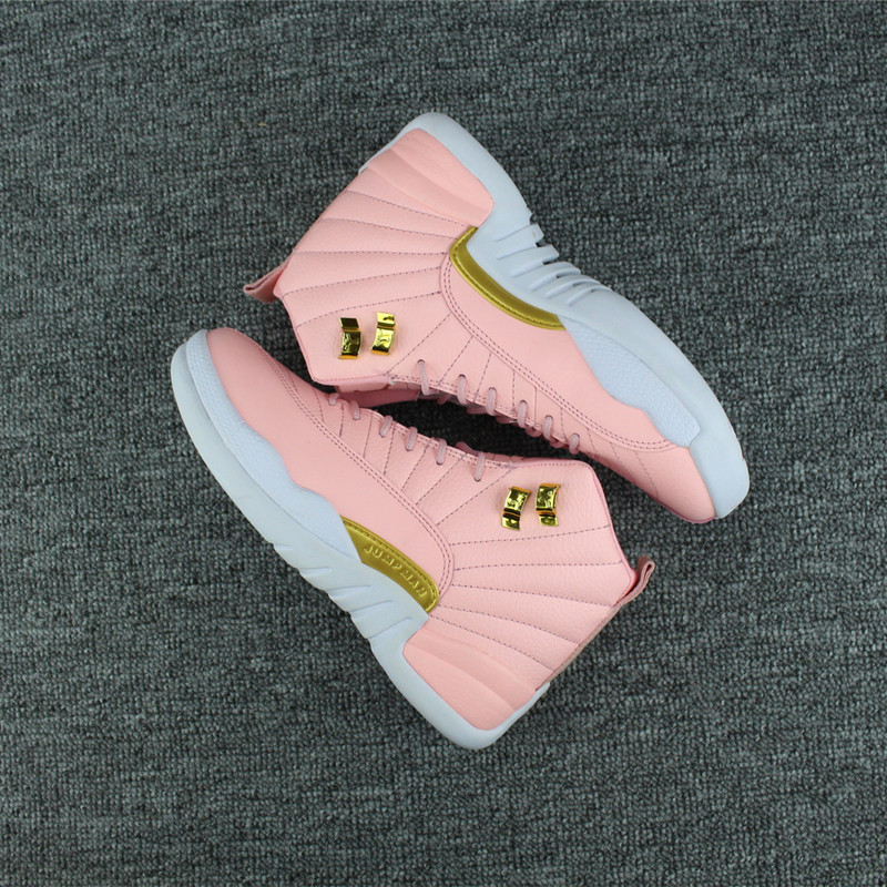 Baby pink jordans 12 clearance