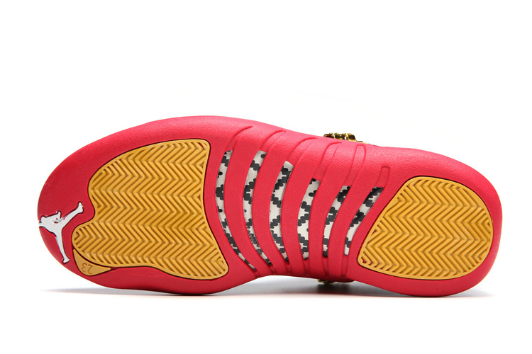 partido Republicano ¿Cómo Producción Nike Air Jordan XII 12 Retro Velvet red white yellow Women Shoes -  StclaircomoShops - Air jordan 1 black toe low