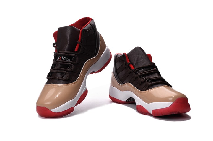 air jordan 2 purpleredblack first look - Nike Air Jordan XI 11 Retro Men  Shoes Basketball Sneakers Beige Brown Red White 378037 - StclaircomoShops