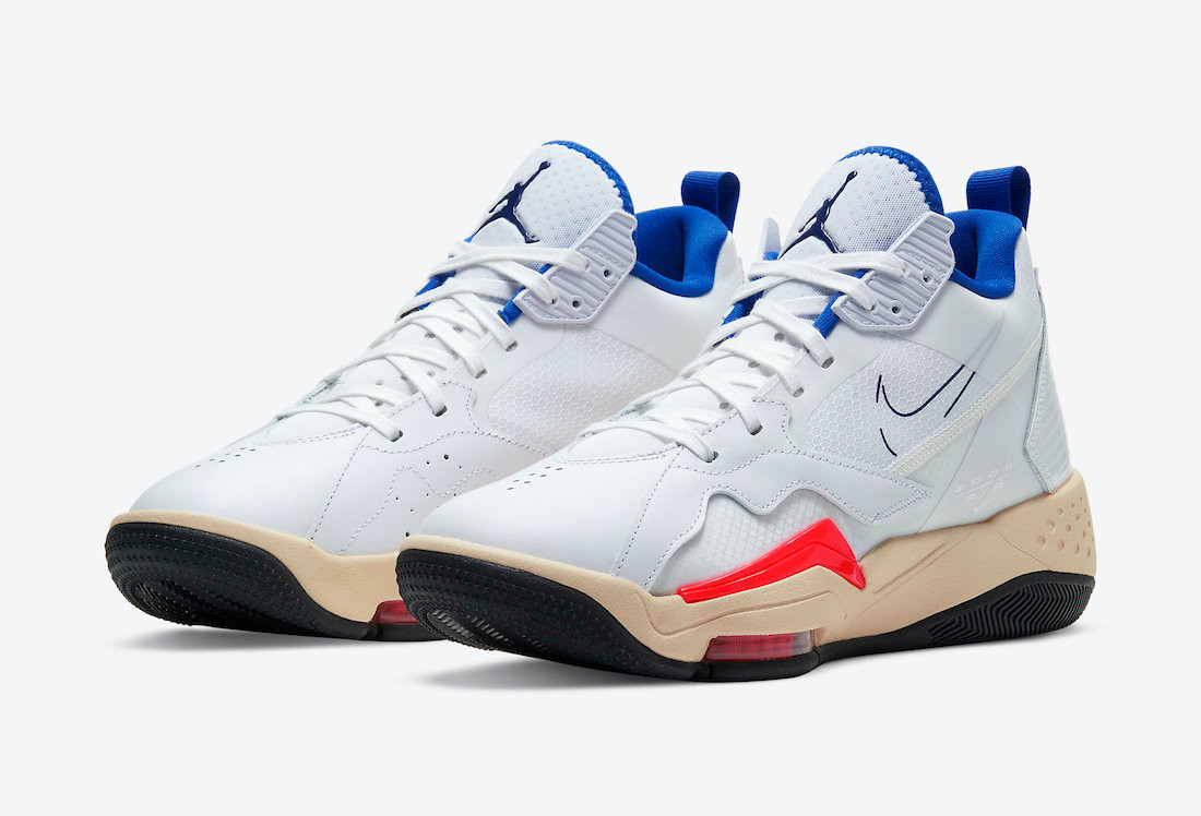 Air Jordan Zoom 92 Ultramarine White Black University Red CK9184 - 101 -  StclaircomoShops - mens air jordan 12 retro blk university gold 130690-070