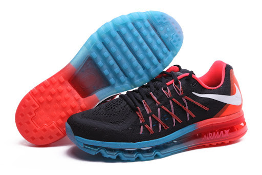 Nike Air Max 2015 Black Red Blue Womens Running Shoes 698903 - 016 - nike air max 98 hyper cobalt available now -