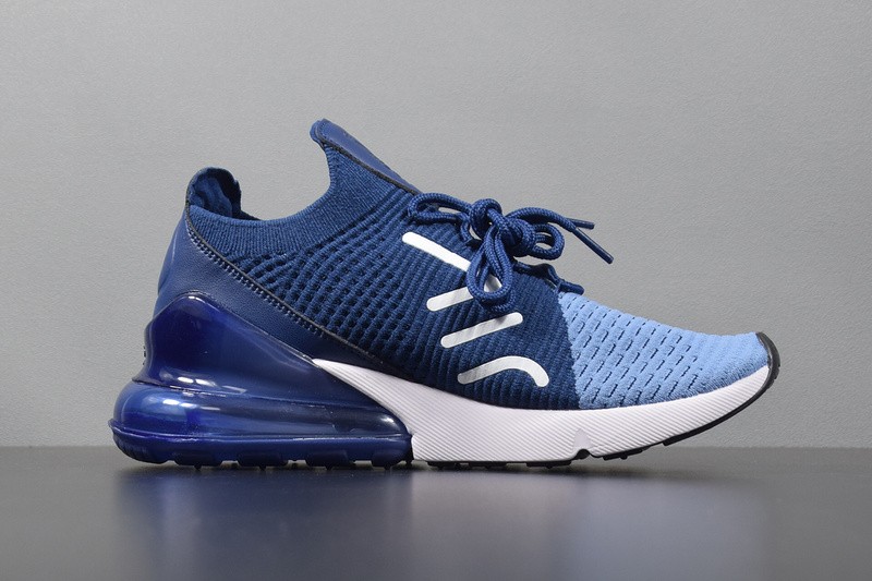 Nike air max clearance 270 flyknit black blue
